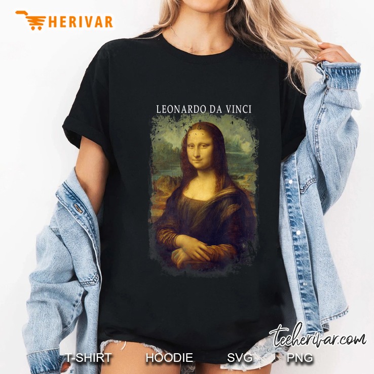 Leonardo Da Vinci Mona Lisa Artwork Ladies Tee