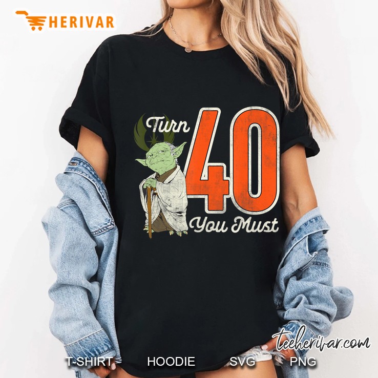 Star Wars Turn Yoda 40Th Birthday Ladies Tee