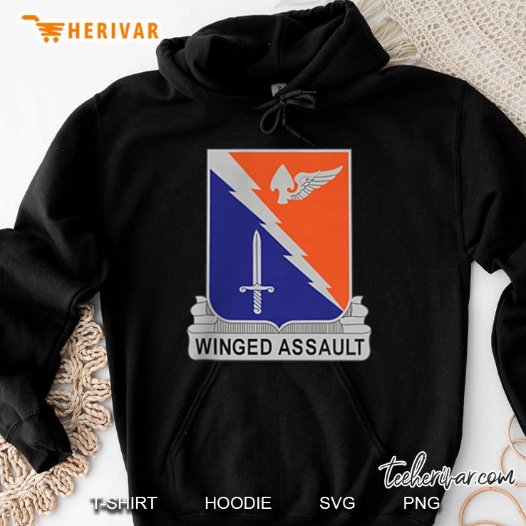 Winged Assault 229Th Aviation Regiment Hoodie