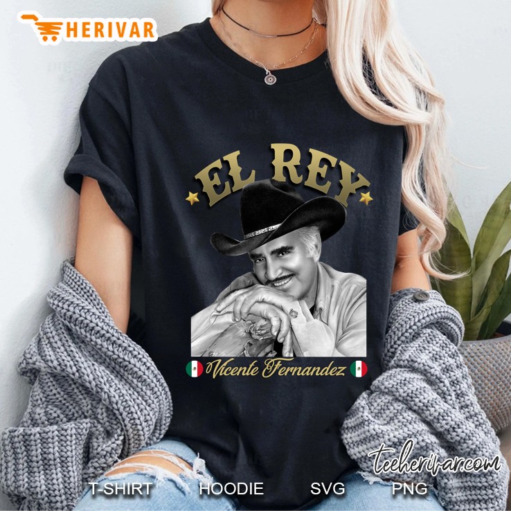 El Rey Vicente Fernandez Mexican Ranchera Mariachi Ladies Tee