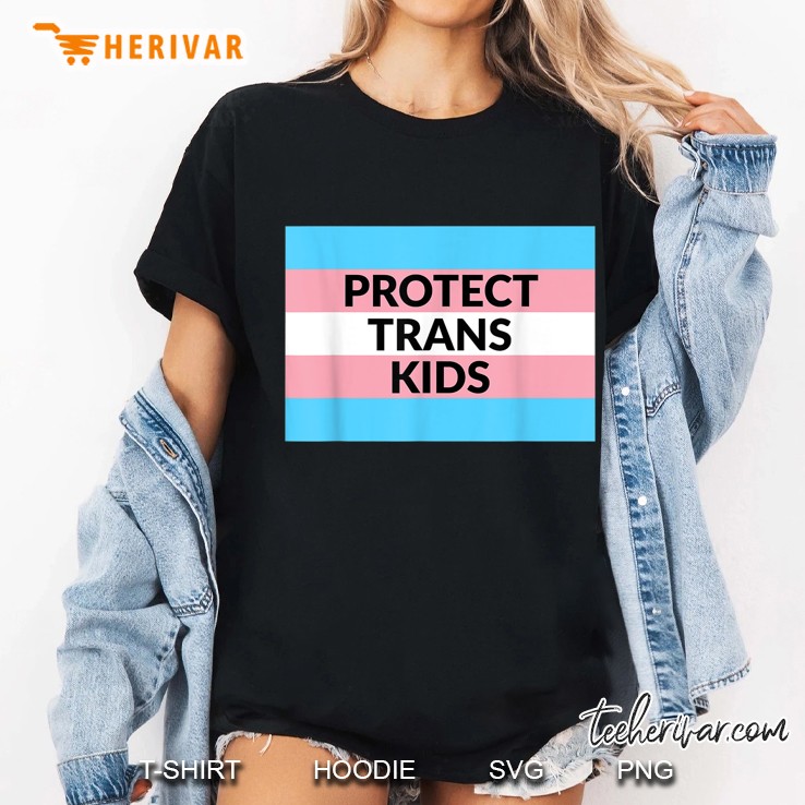 Protect Trans Kids Transgender Flag Version Ladies Tee