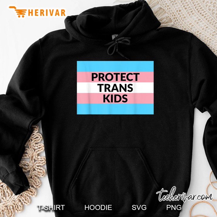 Protect Trans Kids Transgender Flag Version Hoodie