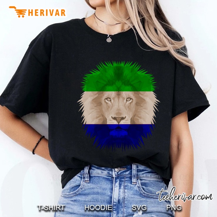 Sierra Leonean Flag Lion Ladies Tee