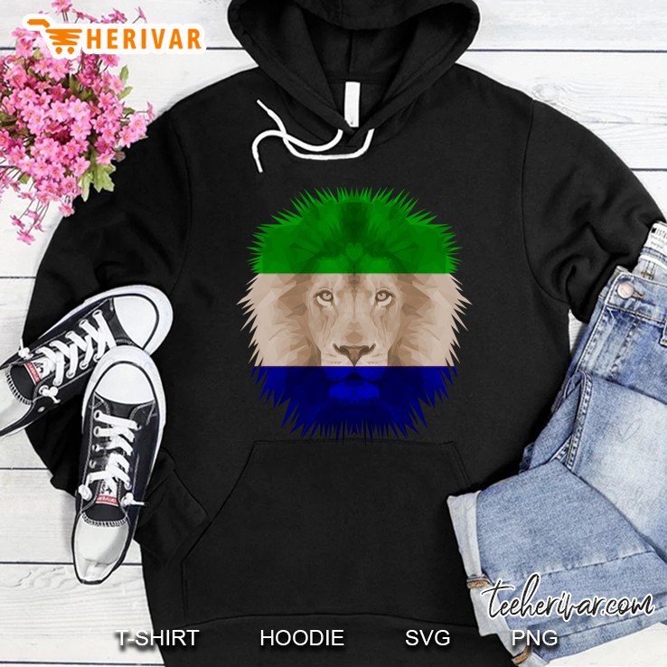 Sierra Leonean Flag Lion Hoodie