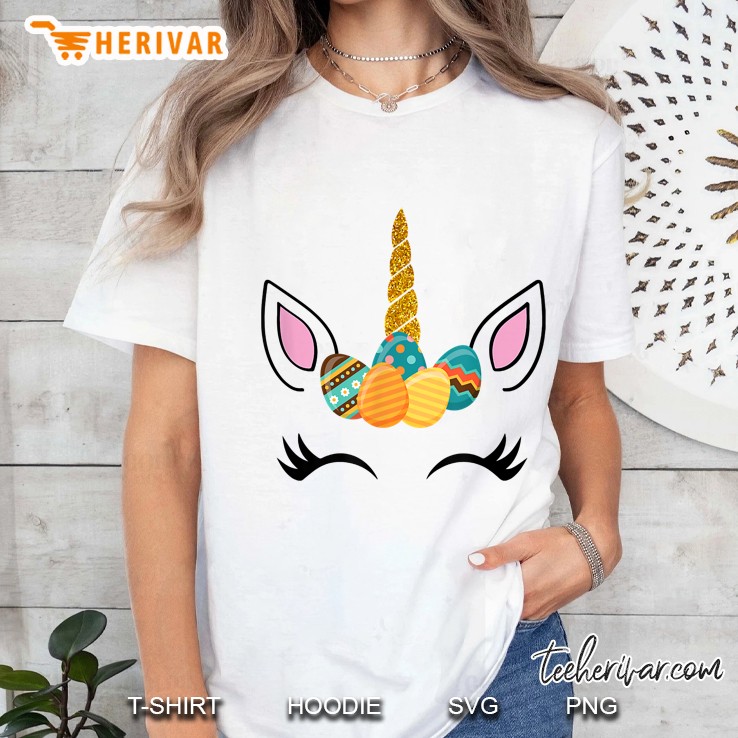 Unicorn Easter Egg Ladies Tee