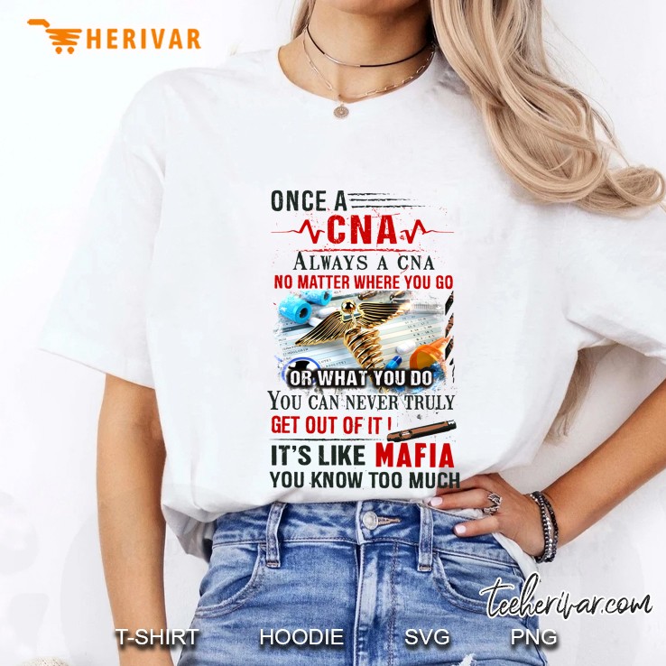 Once A CNA Always A CNA No Matter Where You Go Or What You Do Caduceus Version Ladies Tee