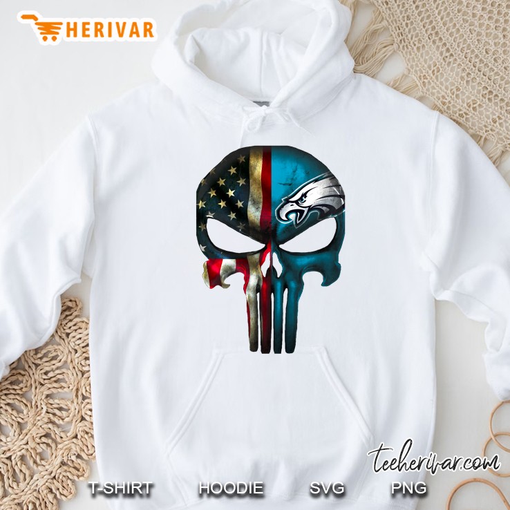 Punisher Skull American Flag And Eagle Version Hoodie