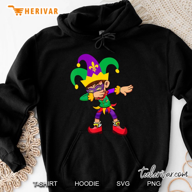 Dabbing Boy Mardi Gras Hoodie