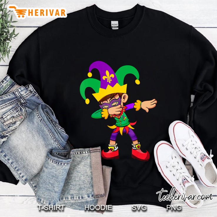 Dabbing Boy Mardi Gras Sweatshirt