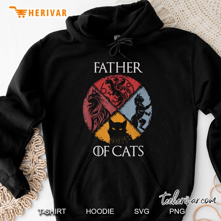 Father Of Cats Cat Lovers Cat Dad Fabulous Hoodie