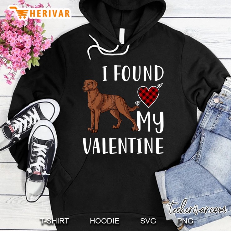 I Found My Valentine Chesapeake Bay Retriever Lover Hoodie