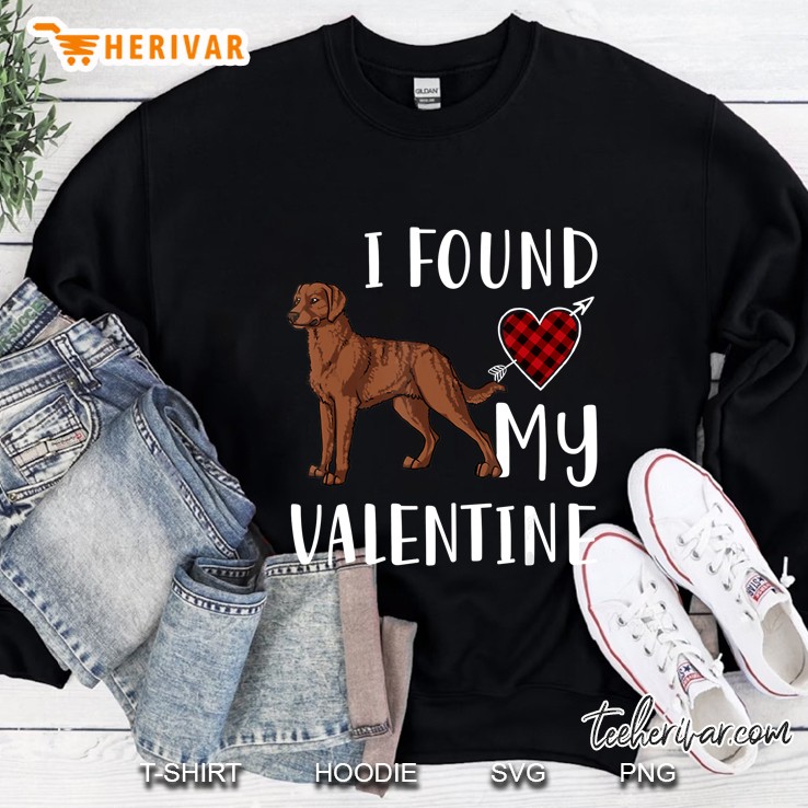I Found My Valentine Chesapeake Bay Retriever Lover Sweatshirt