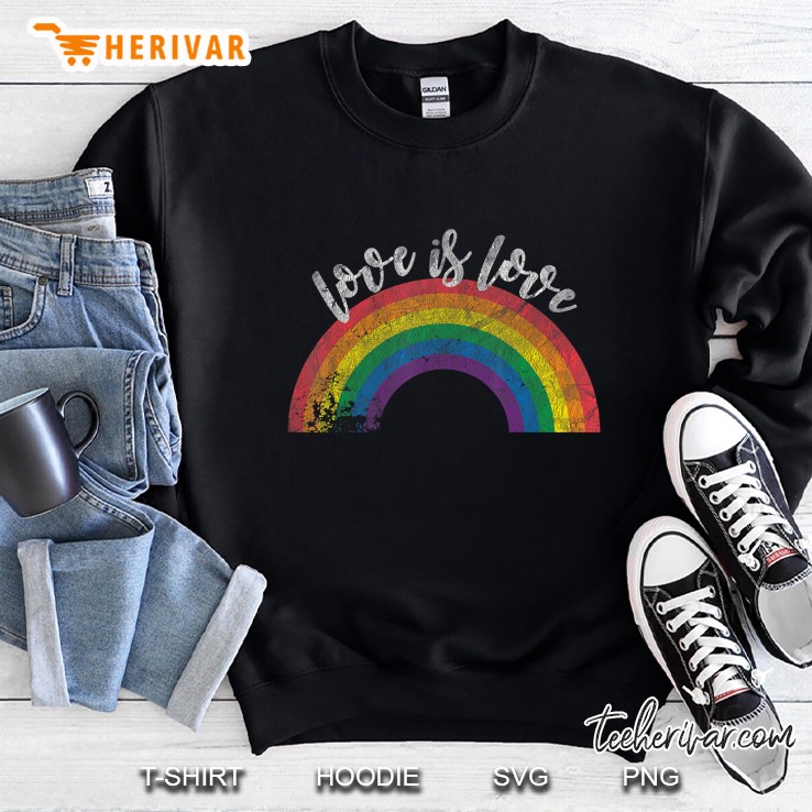 Love Is Love Rainbow LGBT Pride Sweatshirt