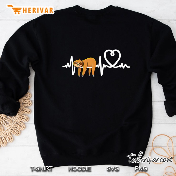 Sloth Heart Heartbeat Sweatshirt