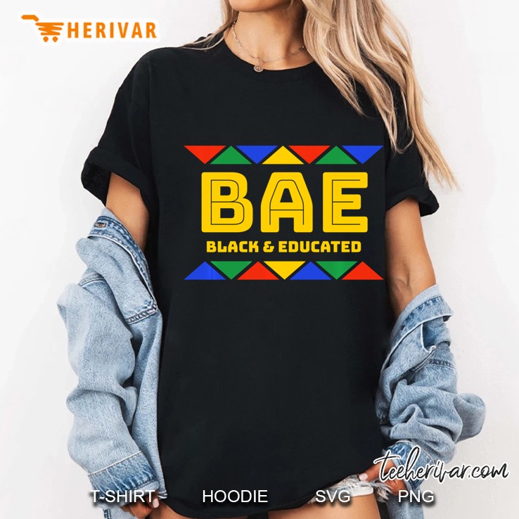Bae Black & Educated Hbcu Version Ladies Tee