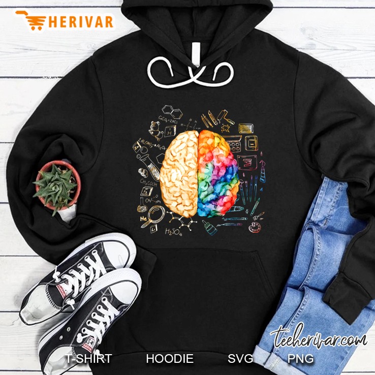 Colorful Brain Science And Art Creative Hoodie