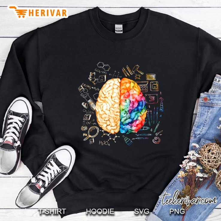 Colorful Brain Science And Art Creative Sweatshirt