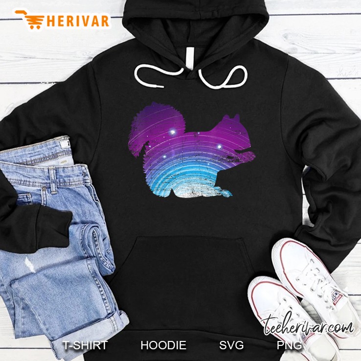 Galaxy Squirrel Out Of Space Stars Hoodie