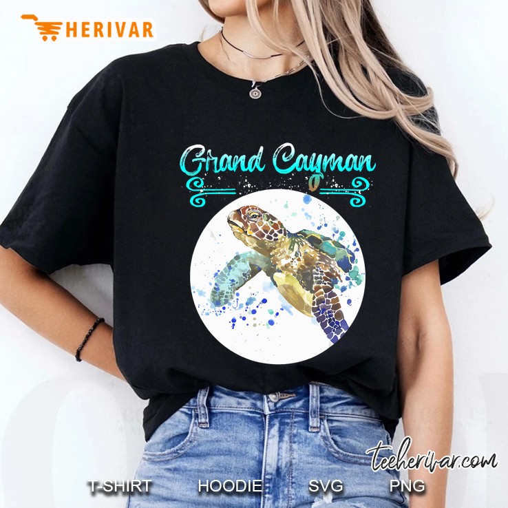 Grand Cayman Islands Sea Turtle Version Ladies Tee