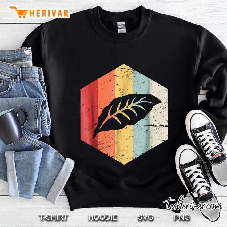 Tobacco Leaf Silhouette Vintage Grunge Version Sweatshirt
