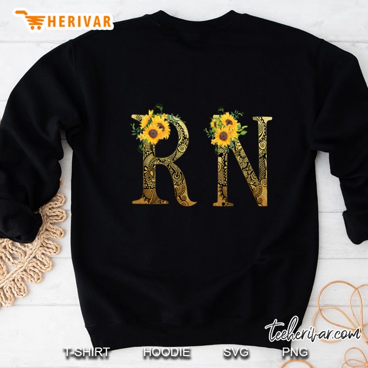 RN Registered Nurse Sunflowers Version Sweatshirt