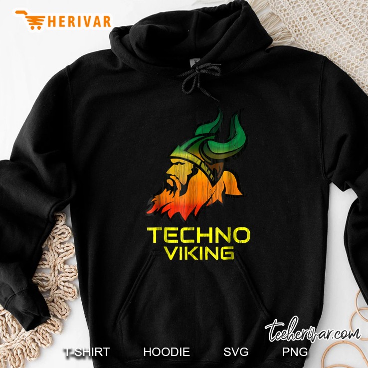 Techno Viking EDM Dance Festival Music Hoodie
