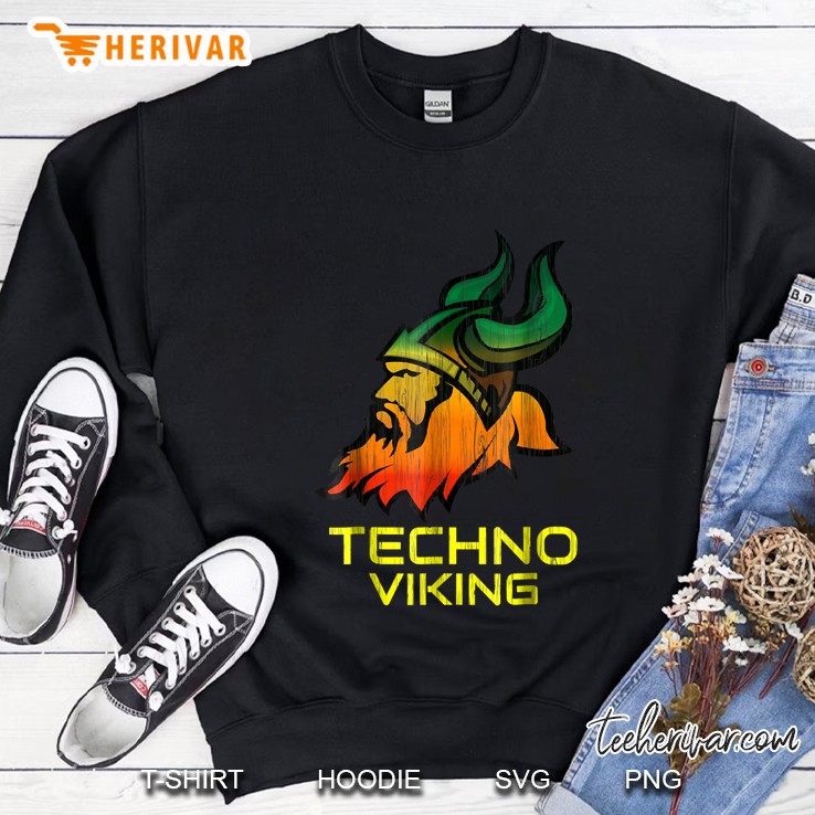 Techno Viking EDM Dance Festival Music Sweatshirt
