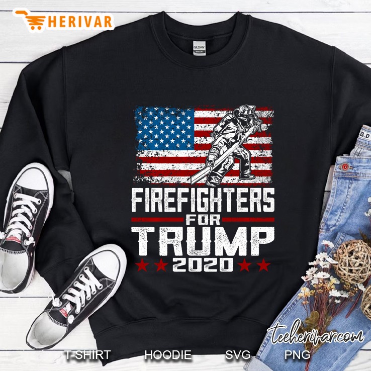 Firefighters For Trump 2020 American Flag Version Sweatshirt