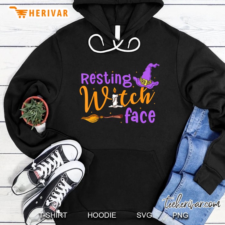 Resting Witch Face Funny Halloween Hoodie