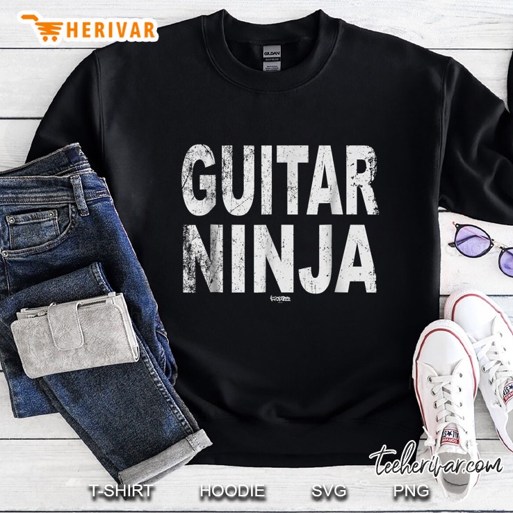 Guitar Ninja Grunge Version Sweatshirt