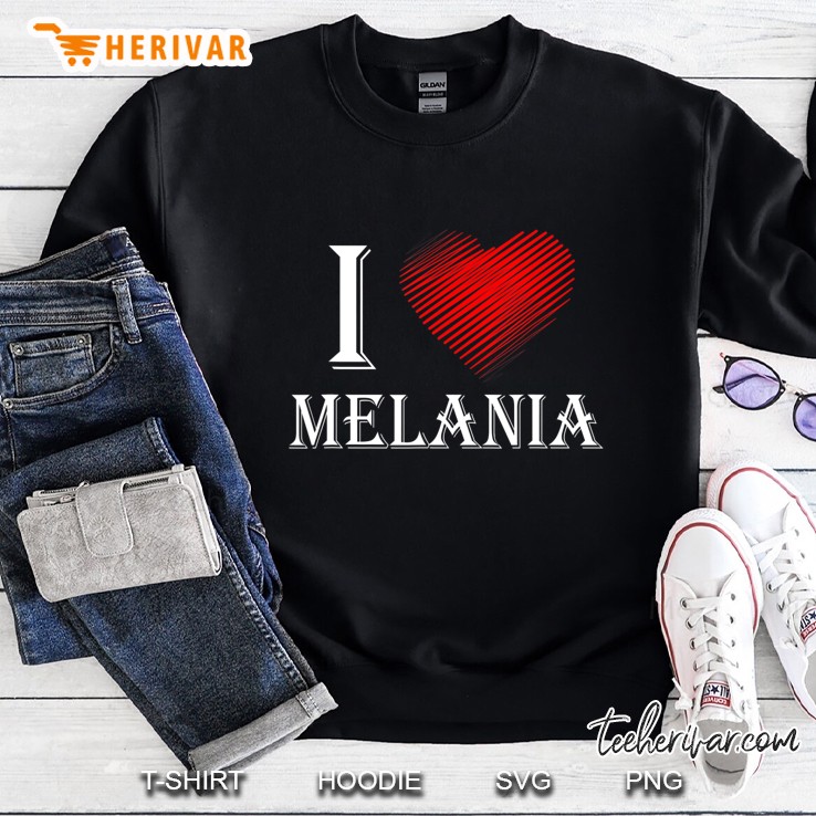 I Love Melania Red Heart Version Sweatshirt