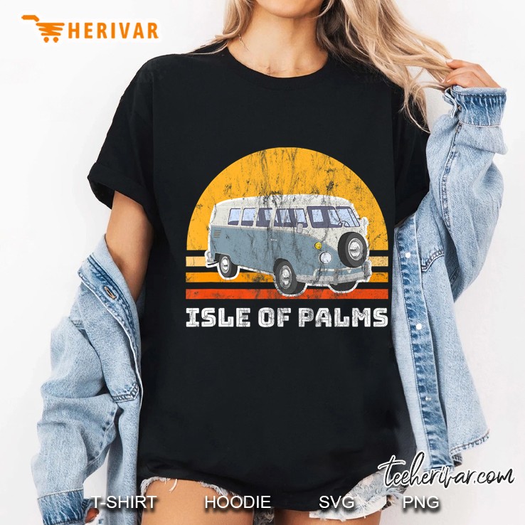 Isle Of Palms Van Vintage Grunge Version Ladies Tee