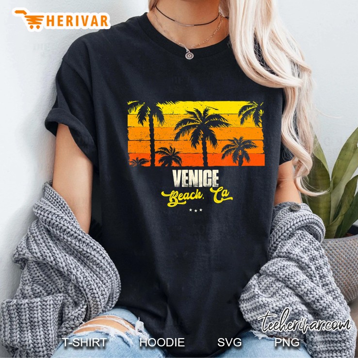 Venice Beach Ca Vintage Version Ladies Tee