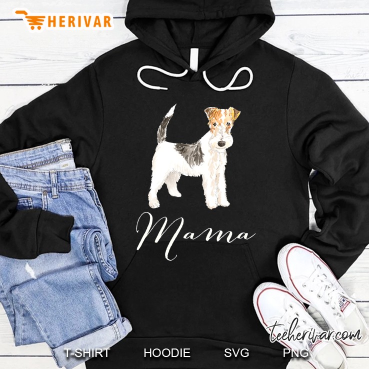 Wire Haired Fox Terrier Dog Mama Hoodie