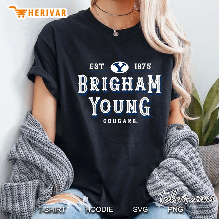Brigham Young Cougars Est 1875 Ladies Tee