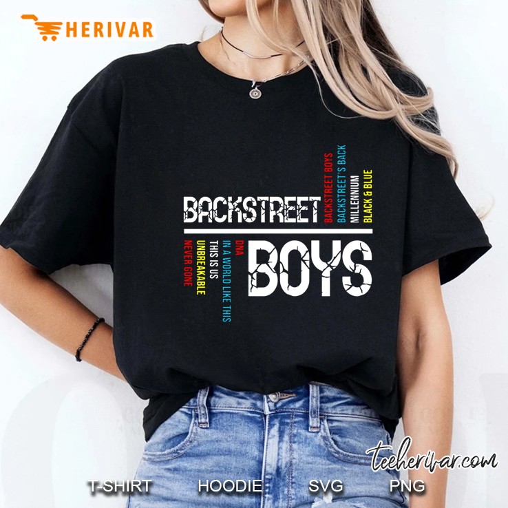 Backstreet Boys Dna In A World Like This This Is Us Unbreakable Never Gone Ladies Tee