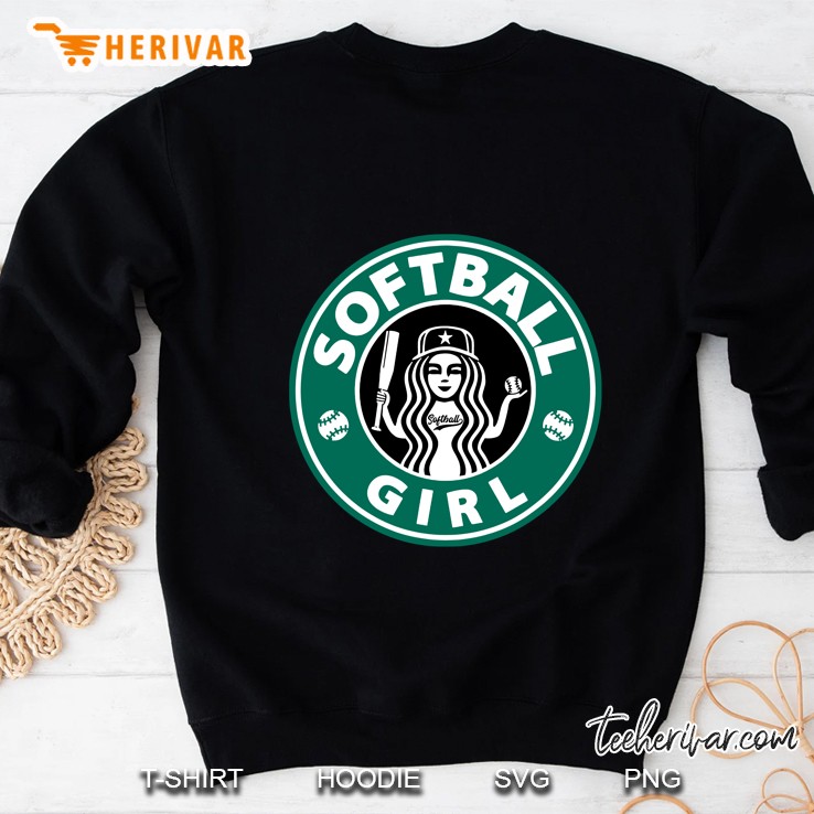 Softball Girl Starbucks Logo Version Sweatshirt