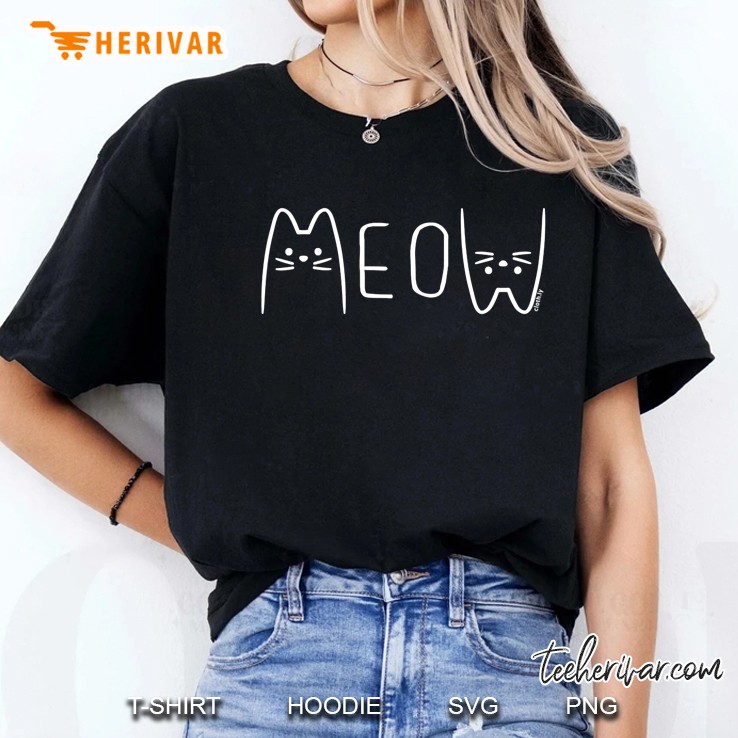 Meow Cat Lover Cats Owner Meow Hoodie