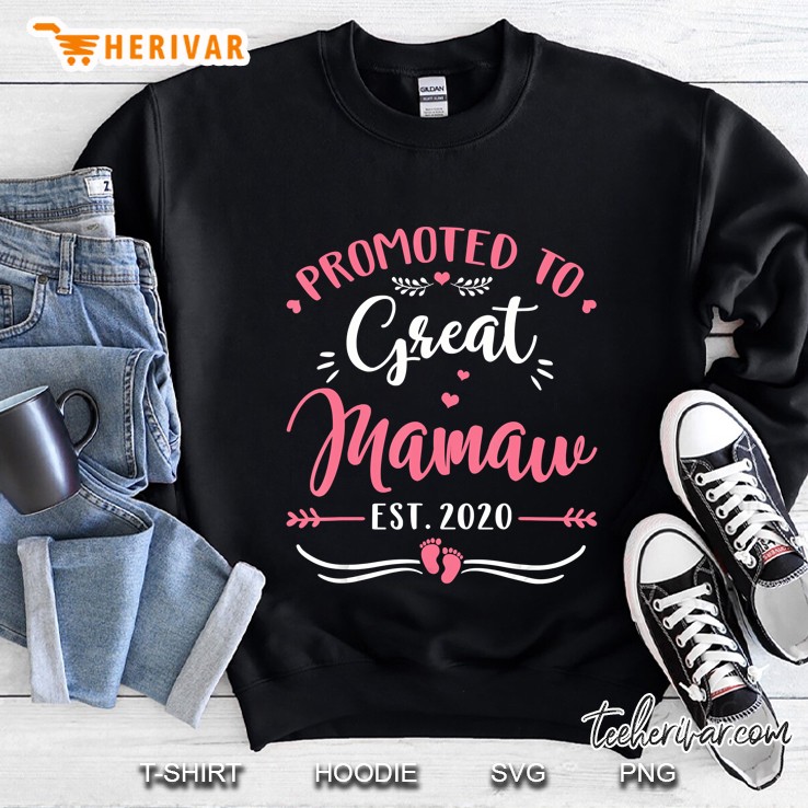 Promoted To Great Mamaw Est 2020 Sweatshirt