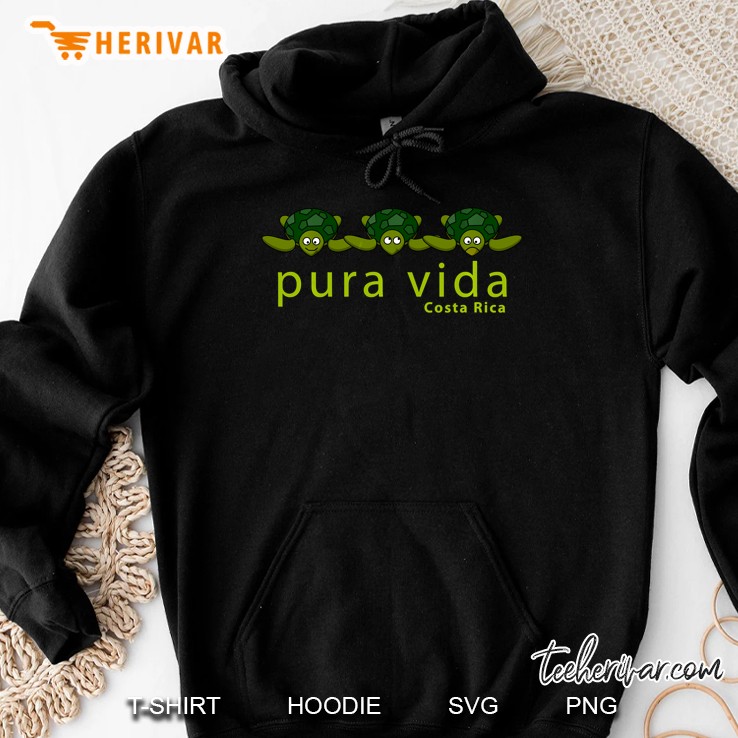 Pura Vida Costa Rica Turtles Hoodie