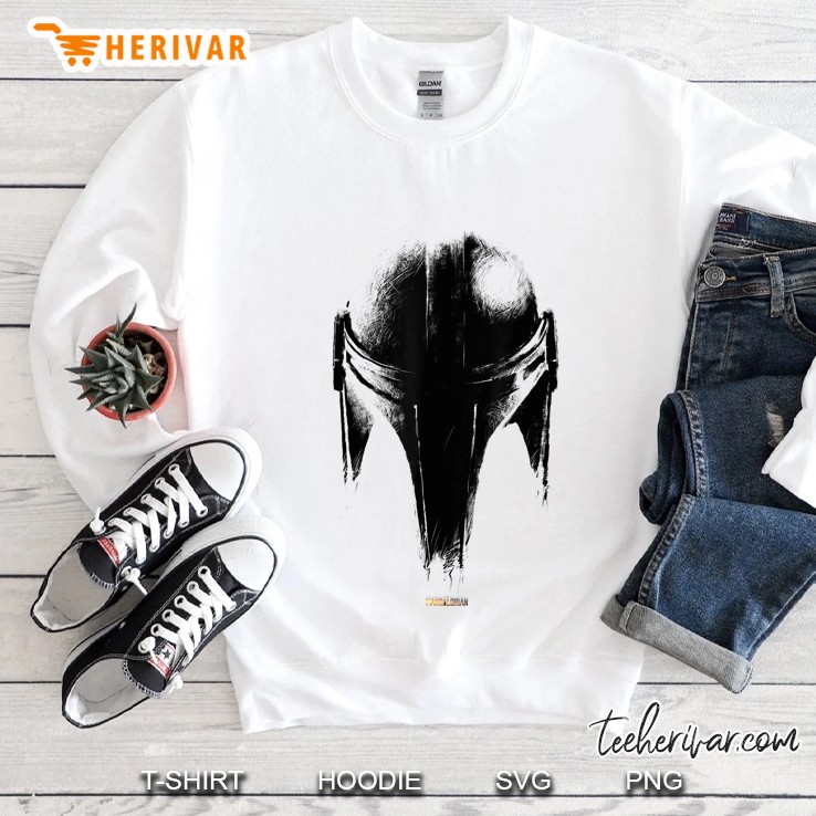 Star Wars The Mandalorian Dark Helmet Sketched Sweatshirt