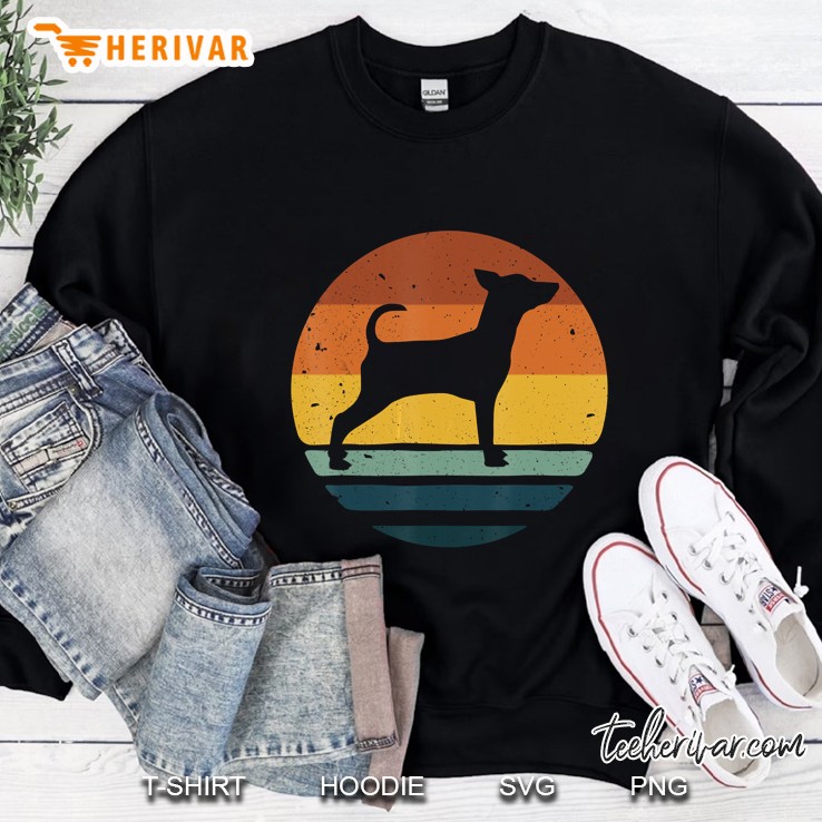 Miniature Pinscher Silhouette Vintage Version Sweatshirt