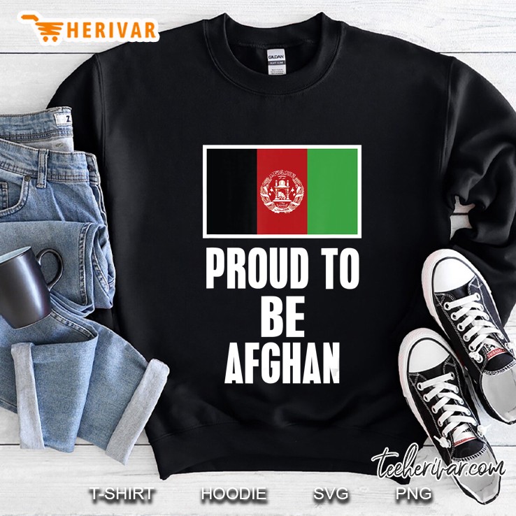 Proud To Be Afghan Afghanistan Flag Version Sweatshirt