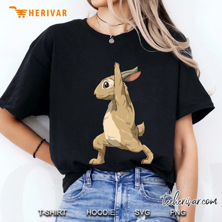 Rabbit Doing Yoga Ladies Tee