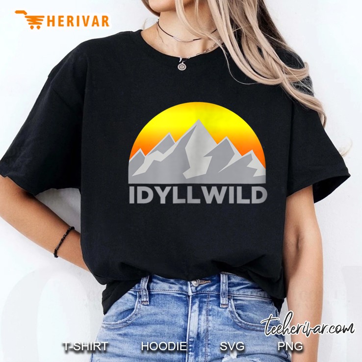 Idyllwild California Sunrise Mountain Version Ladies Tee