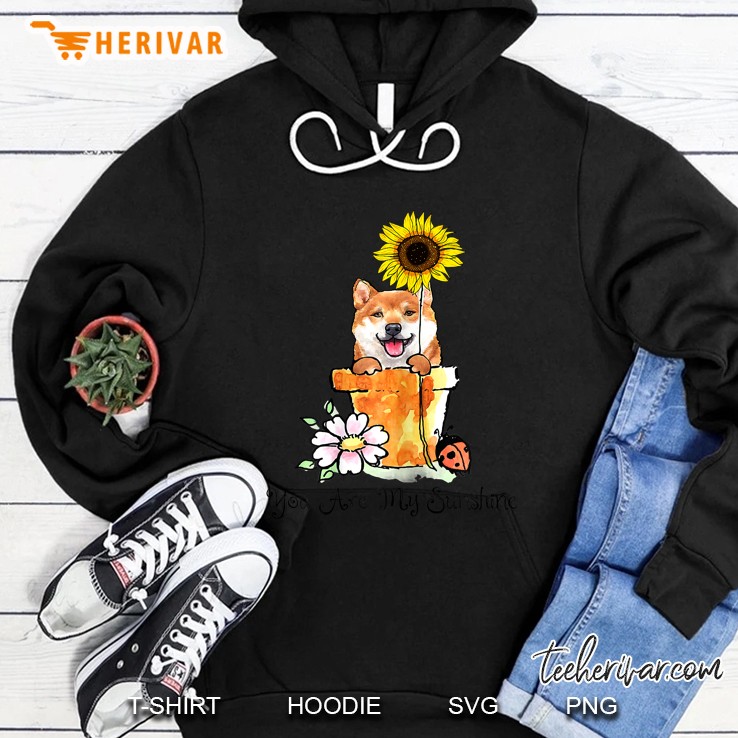 You Are My Sunshine Shiba Inu & Sunflower Version Hoodie