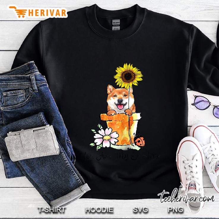 You Are My Sunshine Shiba Inu & Sunflower Version Sweatshirt