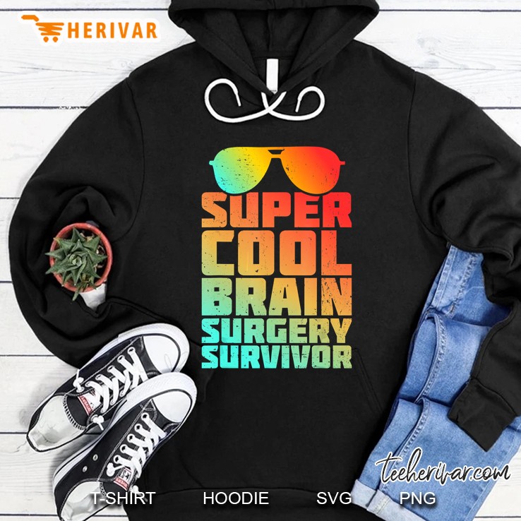 Super Cool Brain Surgery Survivor Glasses Vintage Version Hoodie