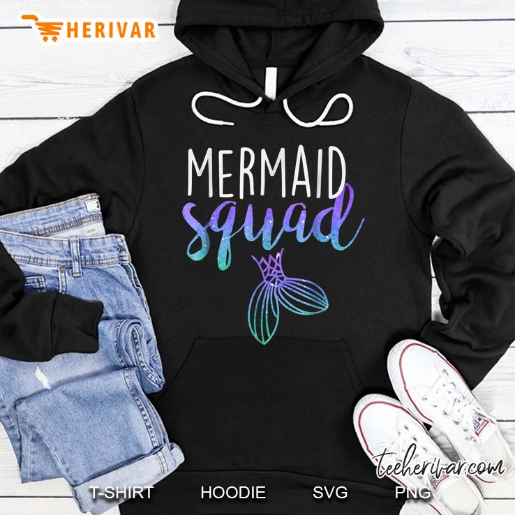 Mermaid Squad Mermaid Birthday Party Version2 Hoodie