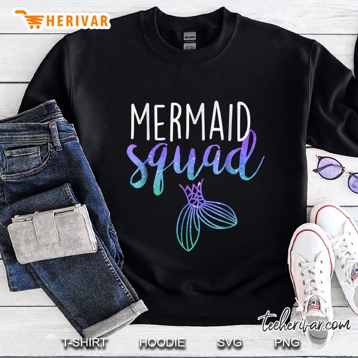 Mermaid Squad Mermaid Birthday Party Version2 Sweatshirt